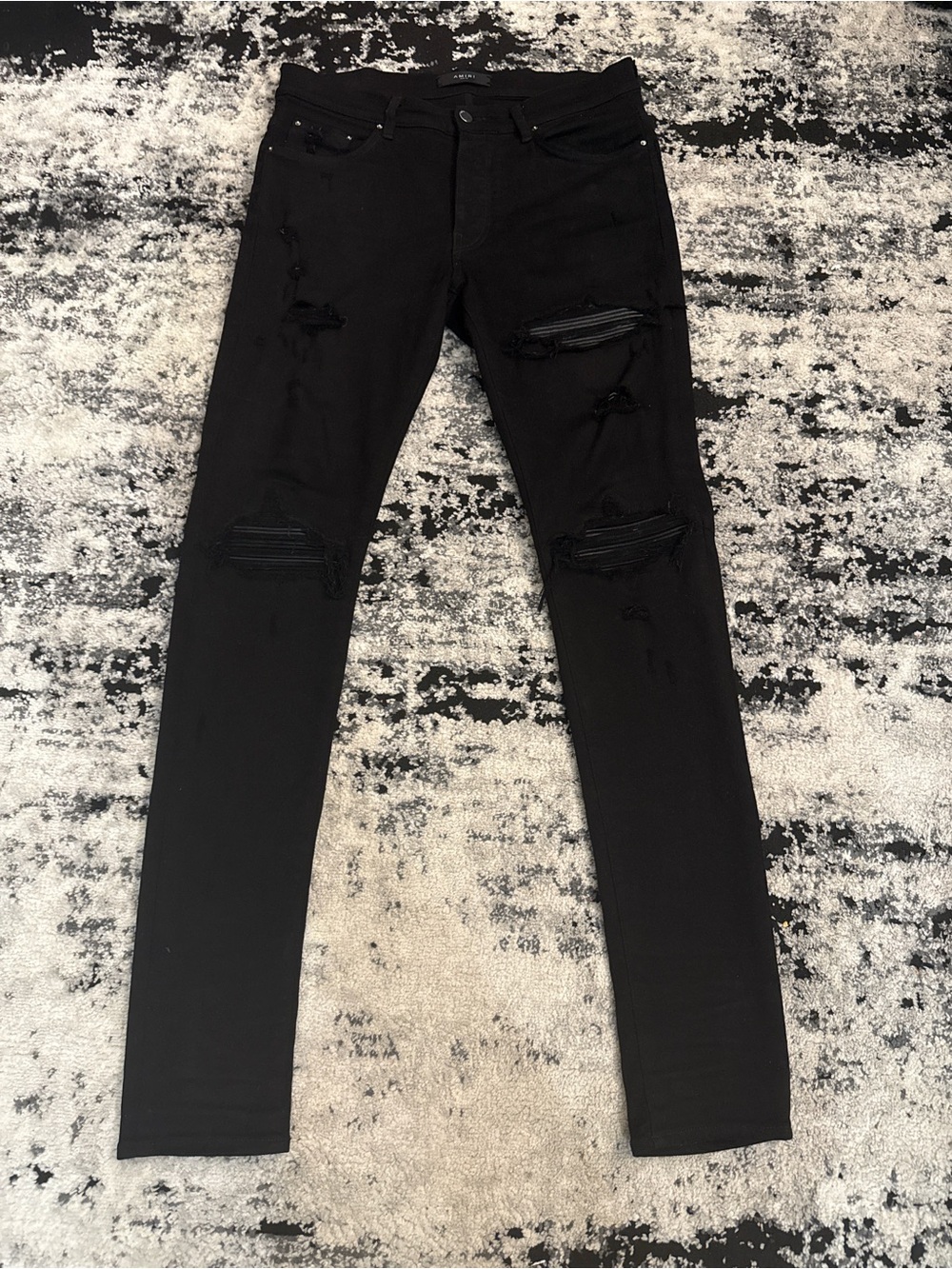 Amiri mx1 black on black size 33